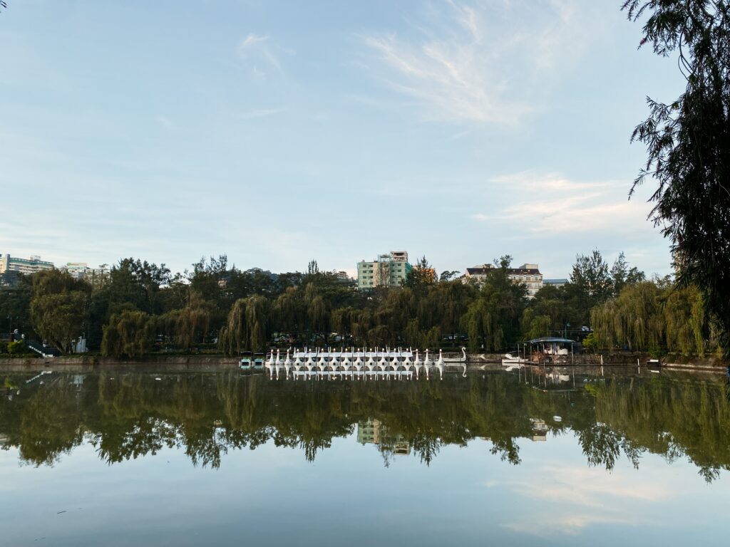 Burnham Lake in Burnham Park, Baguio City, Philippines